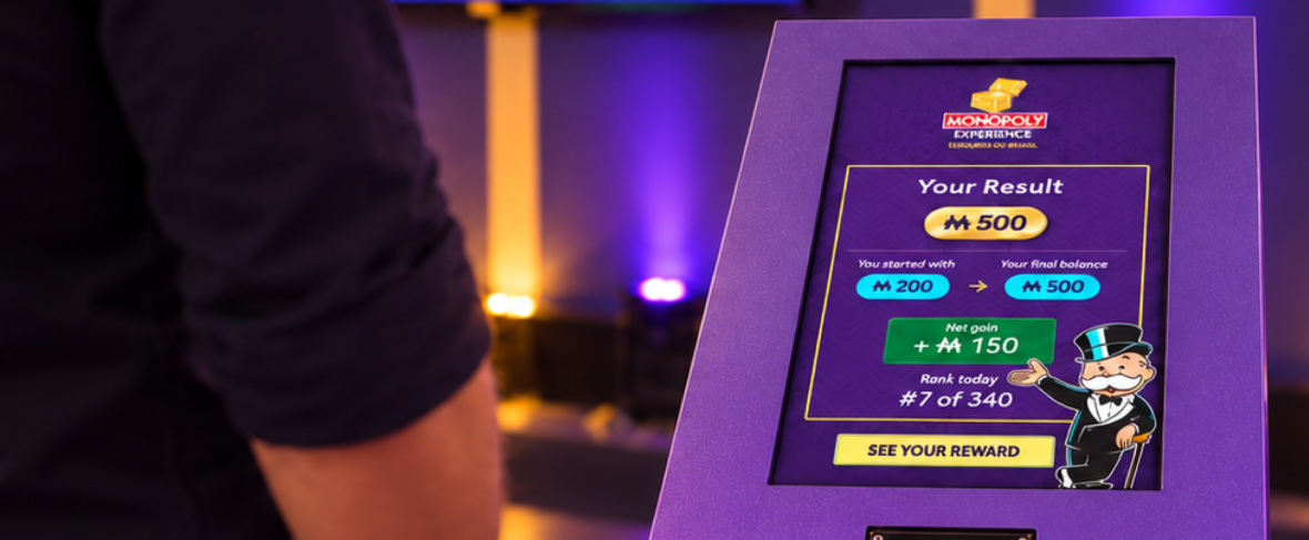 End-of-game summary screen displaying player rankings, regional investments, and rewards.